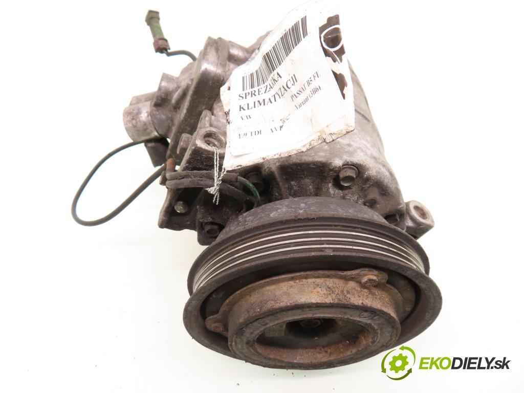 VW PASSAT B5.5 Variant (3B6) KOMBI 2001 96,00 1.9 TDI PD 130 - AVF 1896,00 KOMPRESOR: klimatizácie 8D0260808 ; 4472208180 (Kompresory klimatizácie)