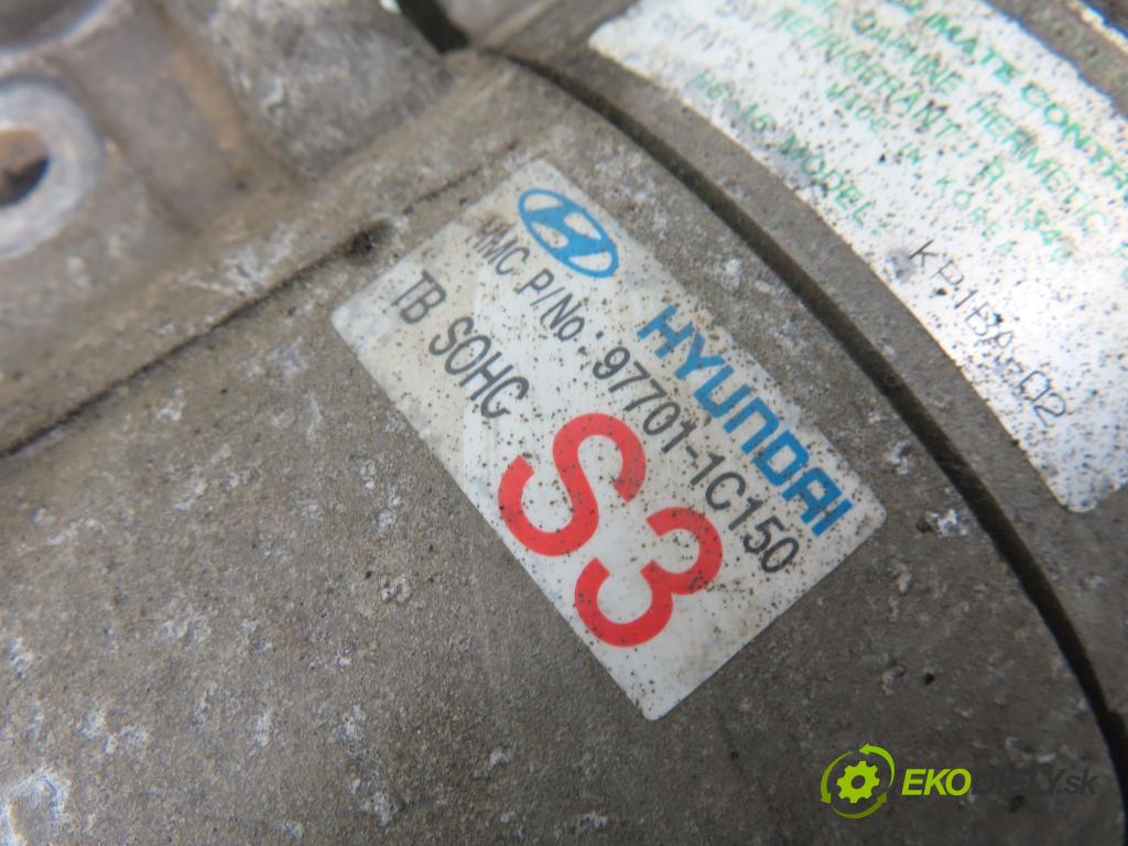 HYUNDAI GETZ (TB) HB 2004 60,00 1.3 12V 82 - G4EA 1341,00 KOMPRESOR: klimatizácie 977011C150 (Kompresory klimatizácie)