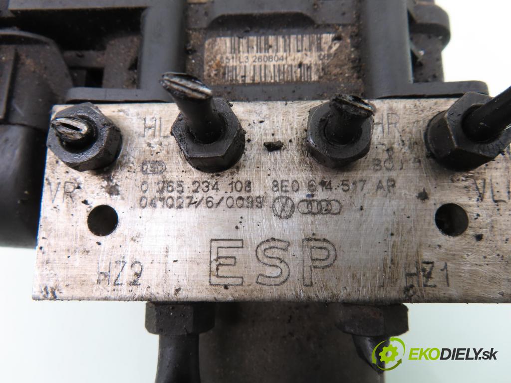 AUDI A4 (8EC, B7) SEDAN 2004 103,00 2.0 TDI - BPW 1968,00 Pumpa ABS 0265950358 ; 8E0614517AP (Pumpy ABS)