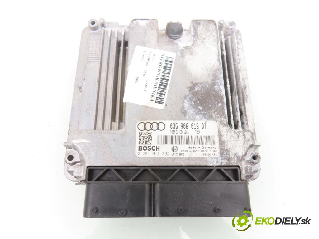 AUDI A3 (8P1) HB 2006 103,00 2.0 TDI PD 16V 140 1968,00 Riadiaca jednotka Motor 03G906016DT ; 0281011892
