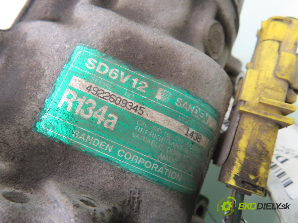 PEUGEOT 307 CC (3B) CABRIO 2003 100,00 2.0 16V 136 - RFN 1997,00 KOMPRESOR: klimatizace 1438 (Kompresor klimatizace)