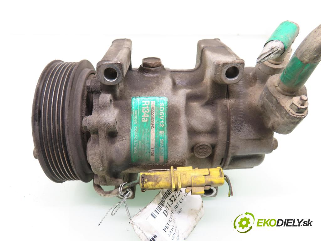 PEUGEOT 307 CC (3B) CABRIO 2003 100,00 2.0 16V 136 - RFN 1997,00 KOMPRESOR: klimatizace 1438 (Kompresor klimatizace)