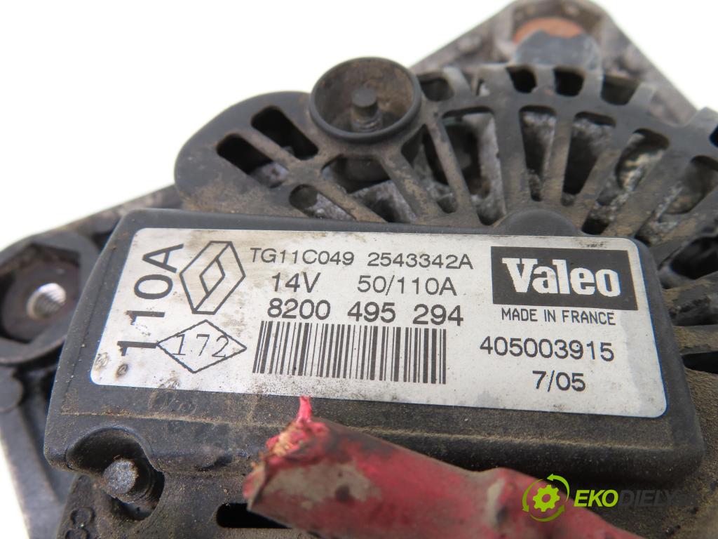 RENAULT LAGUNA II (BG0/1_) LIFTBACK 2005 99,00 2.0 16V (BG00, BG0K, BG0P, BG0W) - F4R 712 1998,00 Alternátor 8200495294 (Alternátory)