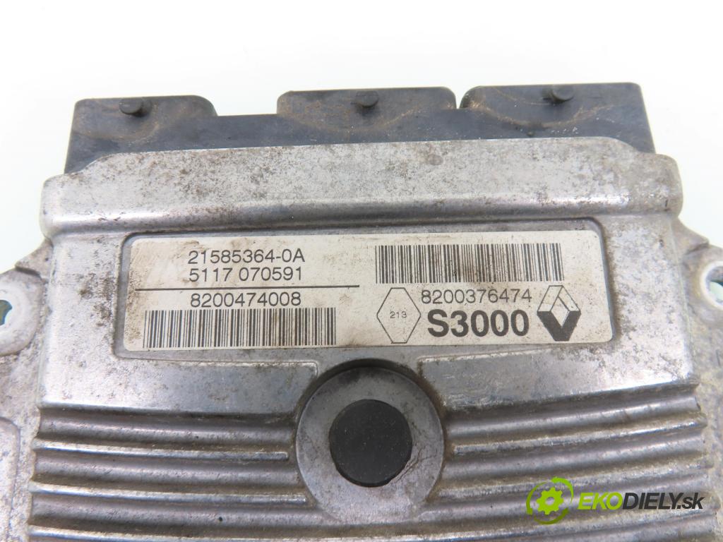 RENAULT MODUS / GRAND MODUS (F/JP0_) HB 2005 65,00 1.6 (JP0L, JP0V) - K4M 794 1598,00 Riadiaca jednotka Motor 8200474008