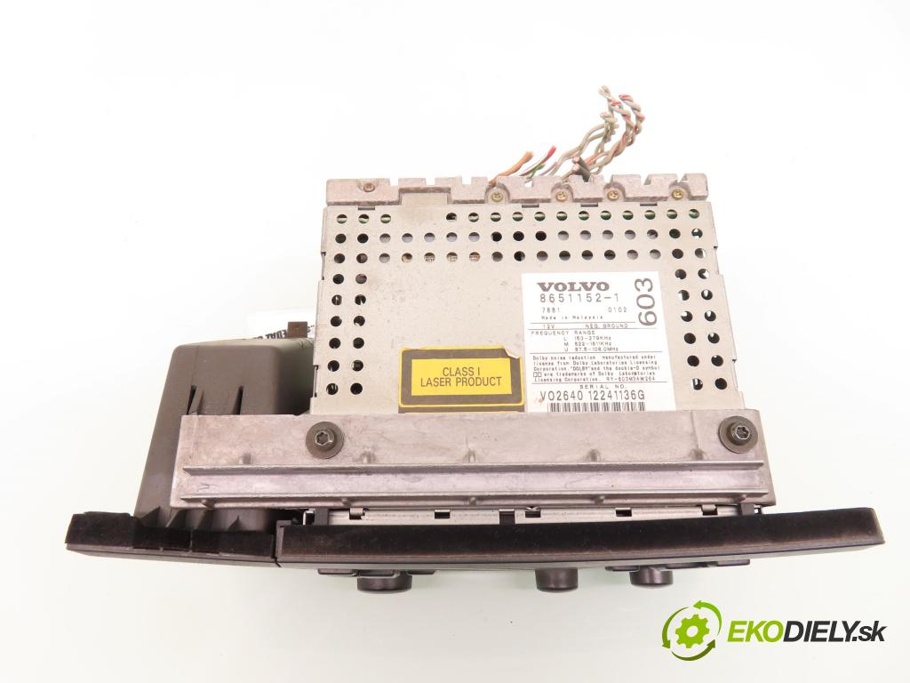 VOLVO S60 I (384) SEDAN 2001 132,00 2.0 T - B 5204 T5 1984,00 RADIO CD Modul 86511521