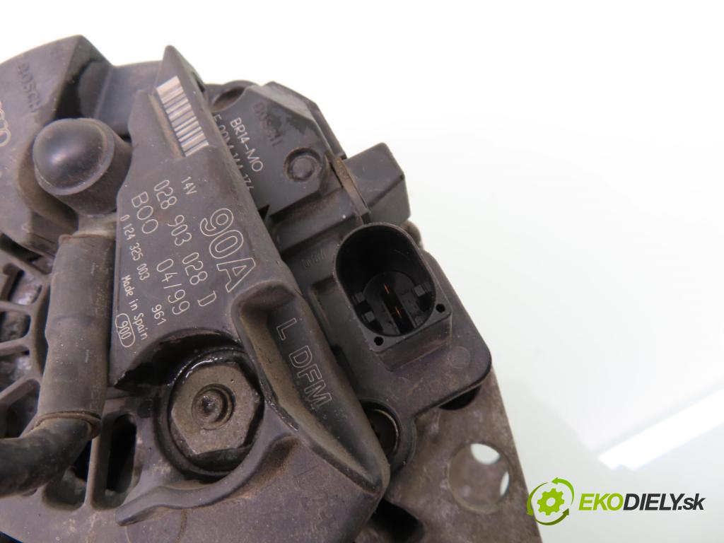 AUDI A3 (8L1) HB 2001 92,00 1.8 - AGN 1781,00 Alternátor 028903028D ; 0124325003 (Alternátory)