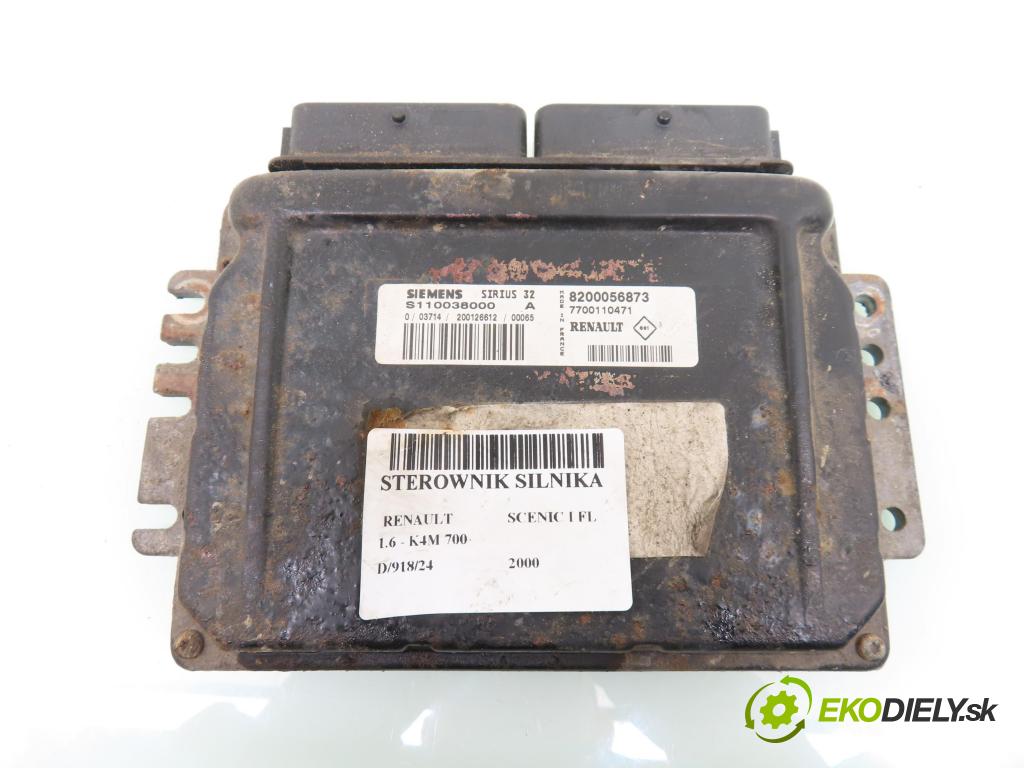RENAULT SCENIC I (JA0/1_) MINIVAN 2000 79,00 1.6 16V 107 - K4M 700 1598,00 Riadiaca jednotka Motor S110038000A