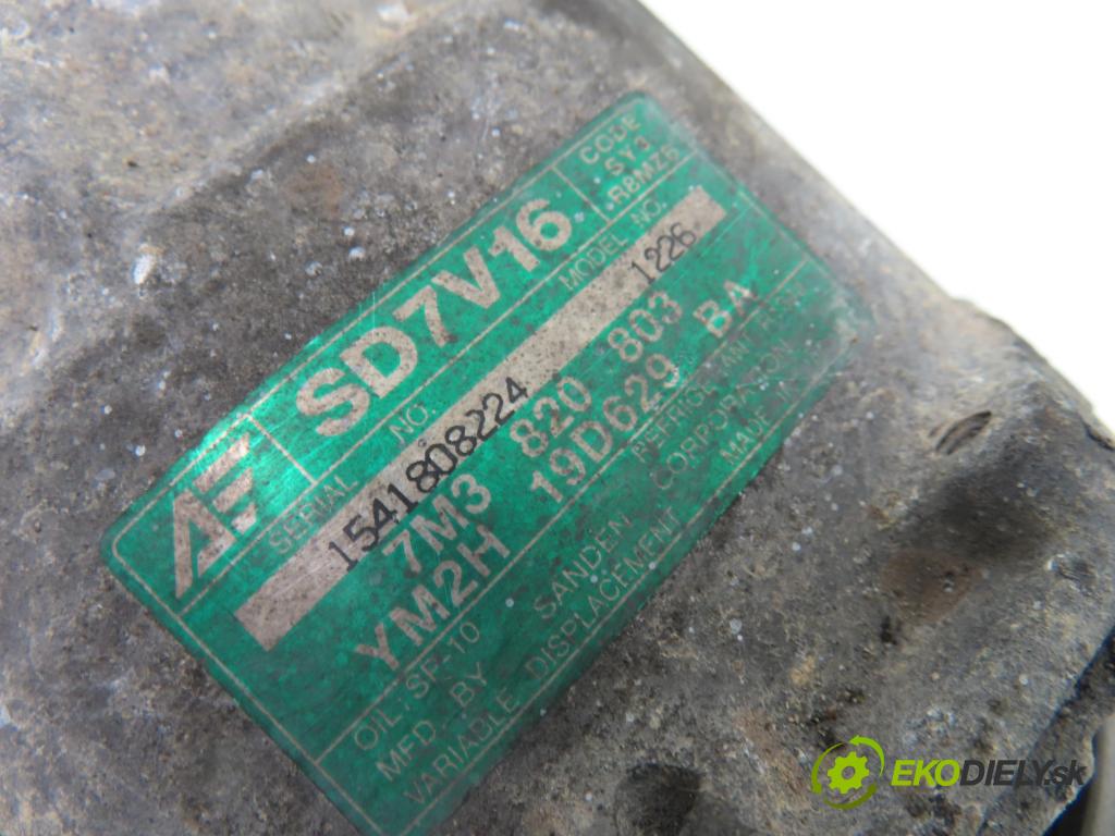 FORD GALAXY (WGR) MINIVAN 2001 85,00 1.9 TDI PD 115 - AUY 1896,00 KOMPRESOR: klimatizácie 7M3820803 ; YM2H19D629BA (Kompresory klimatizácie)