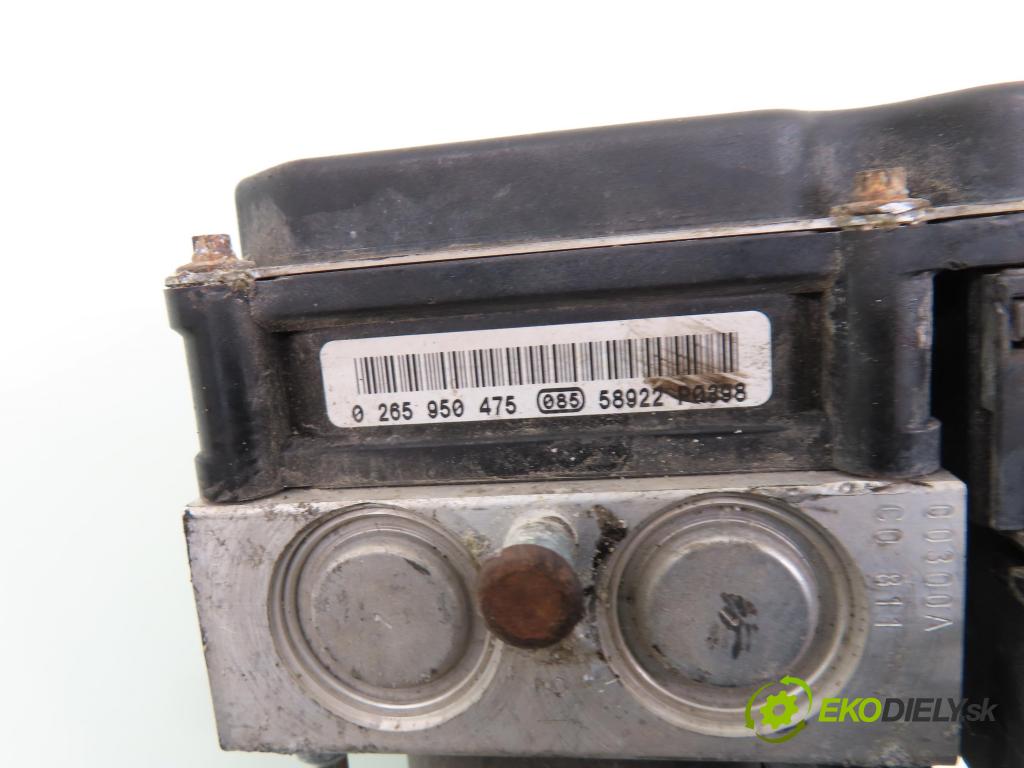 OPEL MERIVA A nadwozie wielkoprzestrzenne (MPV) (X03) HB 2005 66,00 1.4 16V Twinport - Z 14 XEP 1364,00 Pumpa ABS 0265950475 ; 0265234339 (Pumpy ABS)