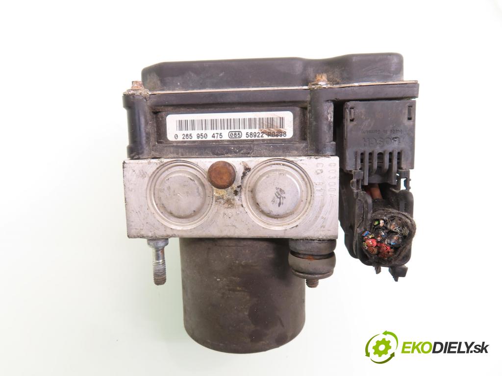 OPEL MERIVA A nadwozie wielkoprzestrzenne (MPV) (X03) HB 2005 66,00 1.4 16V Twinport - Z 14 XEP 1364,00 Pumpa ABS 0265950475 ; 0265234339 (Pumpy ABS)