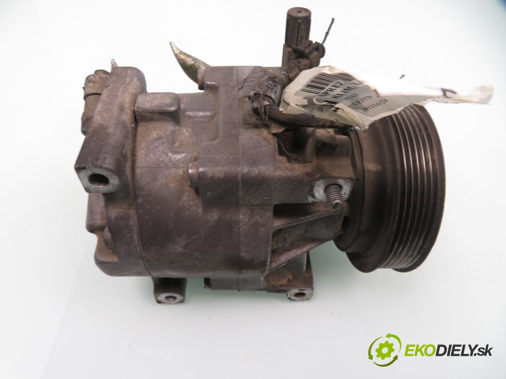 FIAT BRAVA (182_) HB 2001 74,00 1.9 JTD 100 - 182 B9.000 1910,00 KOMPRESOR: klimatizácie 507775200 (Kompresory klimatizácie)