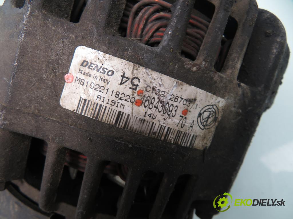 FIAT PANDA (169_) HB 2003 40,00 1.1 54 - 187 A1.000 1108,00 Alternátor 46843093 ; MS1022118220 (Alternátory)