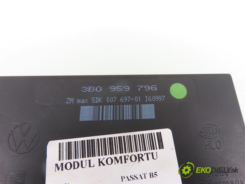 VW PASSAT B5 (3B2) SEDAN 1997 74,00 1.6 - AHL 1595,00 MODUL komfortu 3B0959796