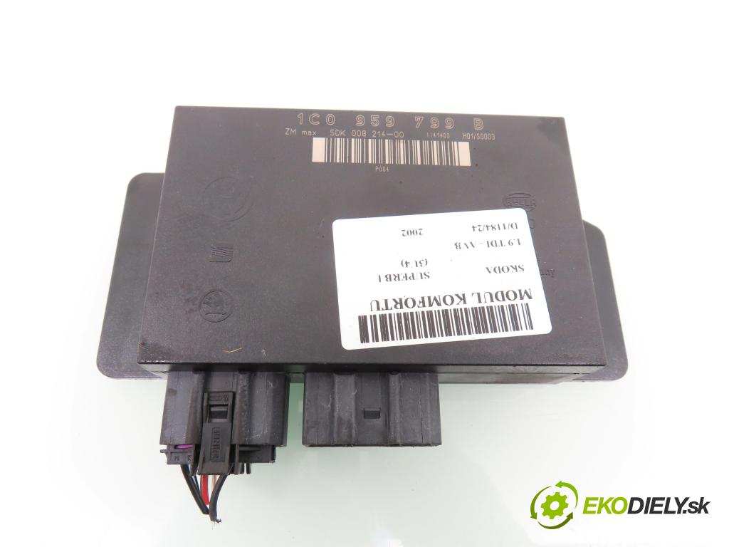 SKODA SUPERB I (3U4) SEDAN 2002 74,00 1.9 TDI - AVB 1896,00 MODUL komfortu 1C0959799B