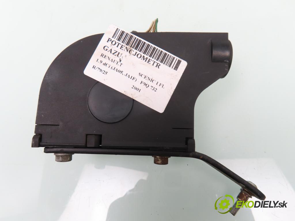 RENAULT SCENIC I (JA0/1_) MINIVAN 2001 75,00 1.9 dCi 102 - F9Q 732 1870,00 Potenciometer plynu 7700431919 (Pedále)