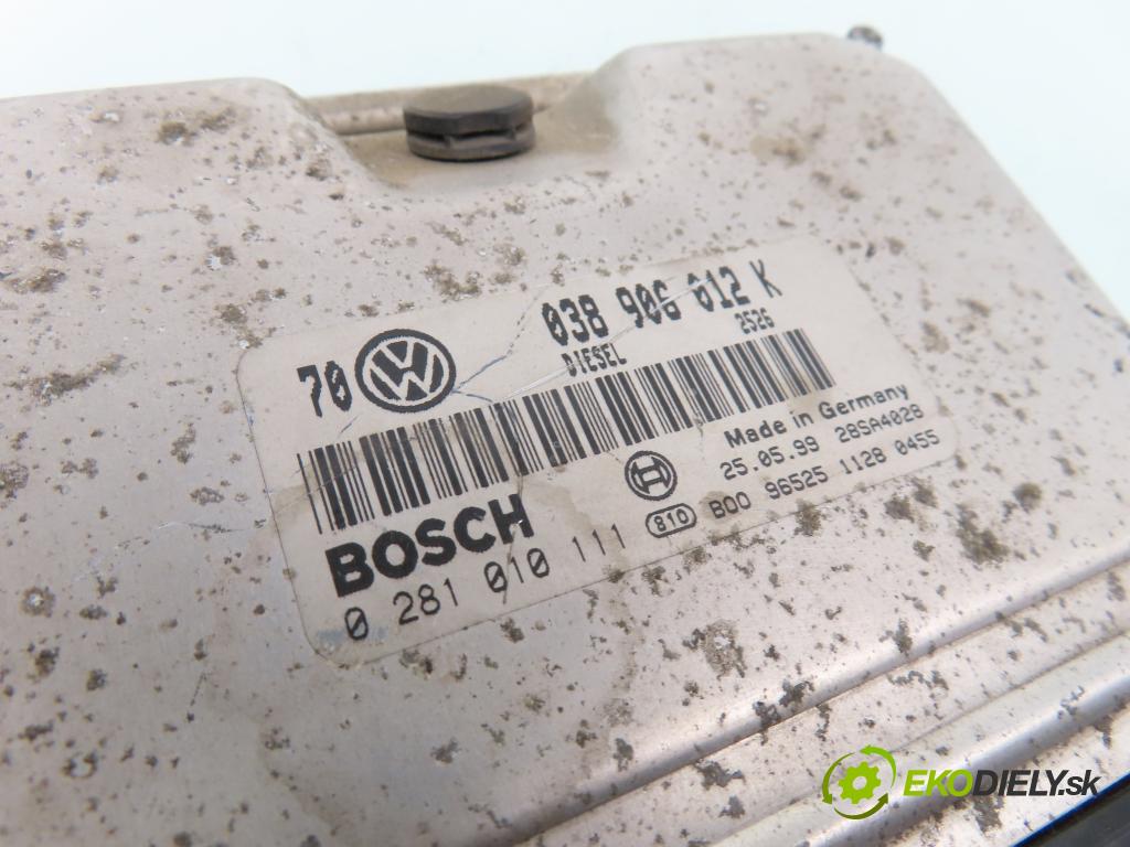 VW GOLF IV (1J1) HB 2000 66,00 1.9 TDI - AGR 1896,00 Riadiaca jednotka Motor 038906012K ; 0281010111
