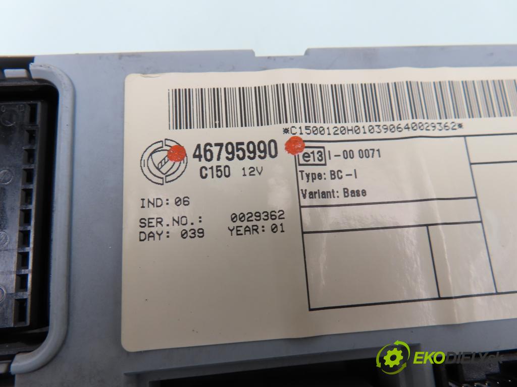 FIAT PUNTO (188_) HB 2001 44,00 1.2 Bifuel - 188 A4.000 1242,00 MODUL BSI 46795990
