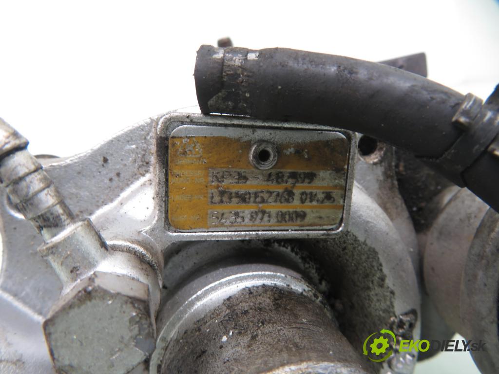 PEUGEOT 206 liftback (2A/C) HB 2003 50,00 1.4 HDi 8V 70 - 8HX 1398,00 RYCHLONABÍJEČKA: 54359710009 ; KP35487599 (Turbodúchadla (kompletní))