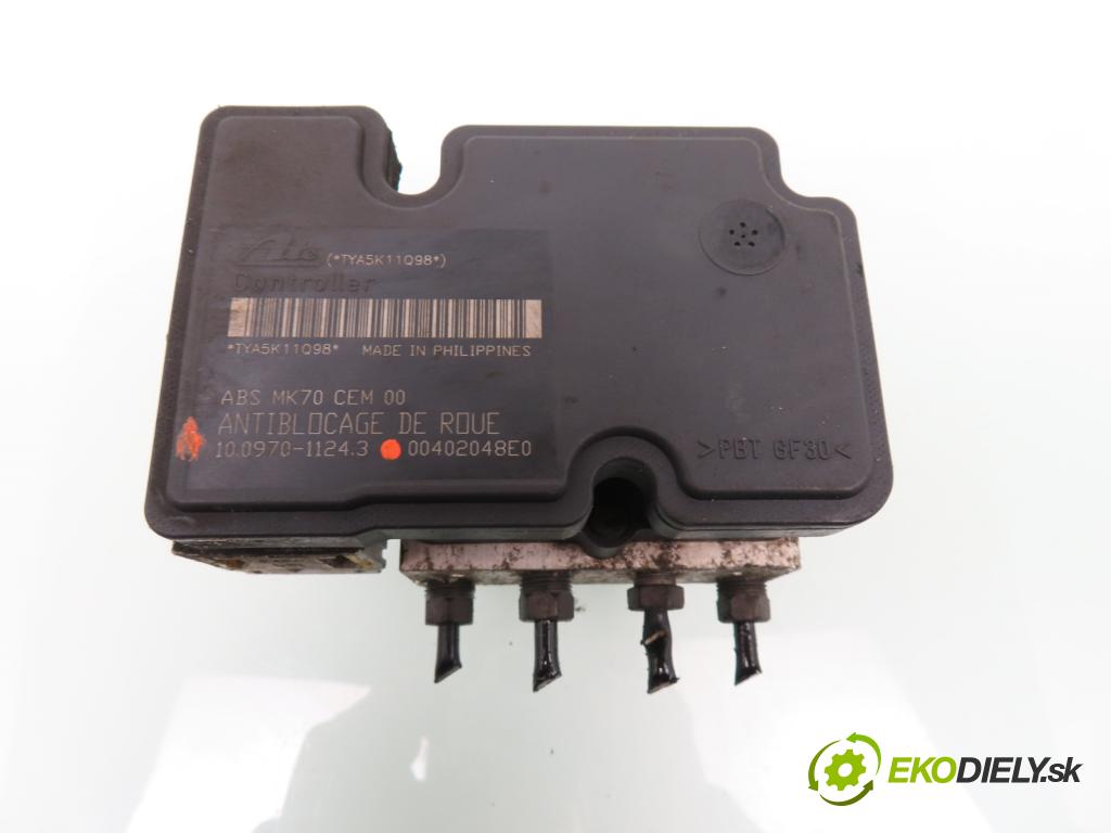 CITROEN C3 I (FC_) HB 2005 50,00 1.4 HDi - 8HZ (DV4TD) 1398,00 Pumpa ABS 10097011243 ; 9658260080 (Pumpy ABS)