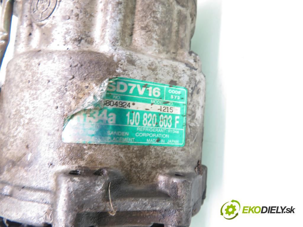 VW BORA (1J2) SEDAN 1999 66,00 1.9 TDI - AGR 1896,00 KOMPRESOR: klimatizácie 1J0820803F ; SD7V16 (Kompresory klimatizácie)