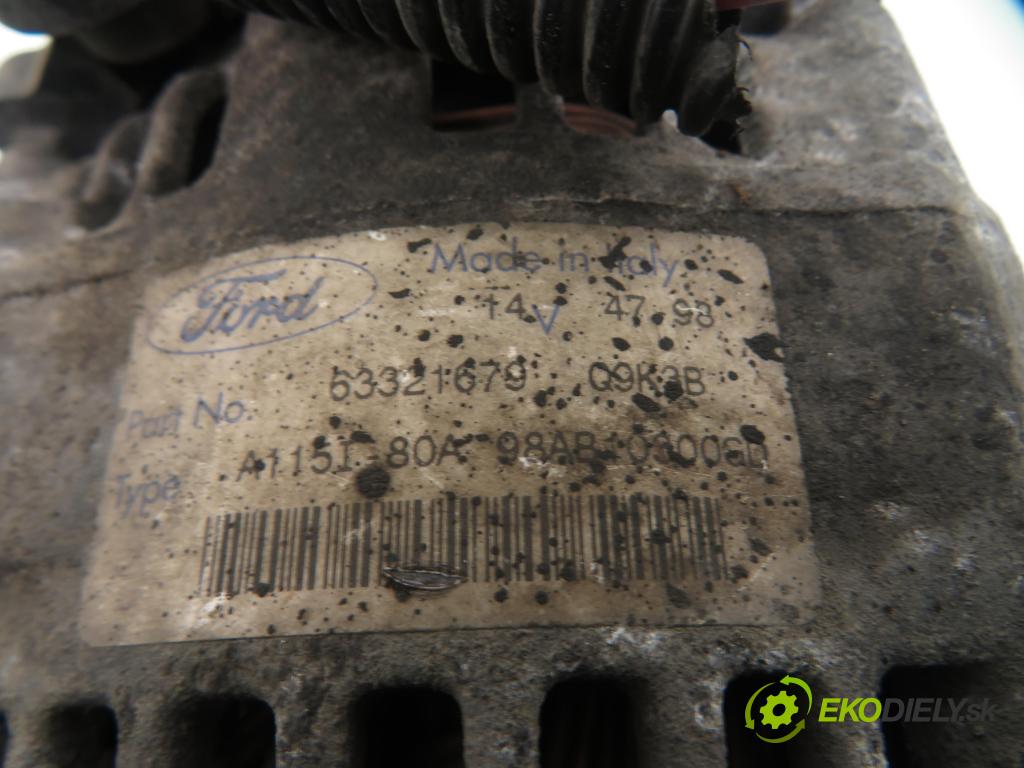 FORD FOCUS (DAW, DBW) HB 1998 74,00 1.6 16V 100 - FYDA 1596,00 Alternátor 63321679 ; 98AB10300GD (Alternátory)