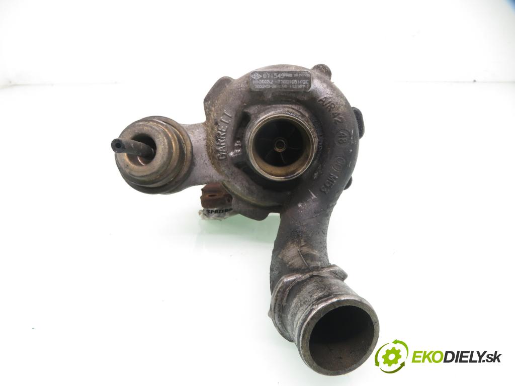 RENAULT SCENIC I (JA0/1_) MINIVAN 2001 75,00 1.9 dCi 102 - F9Q 732 1870,00 RYCHLONABÍJEČKA: 7700105102C ; GTI549 (Turbodúchadla (kompletní))