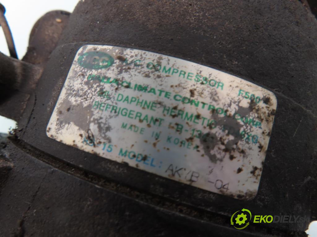 HYUNDAI MATRIX (FC) HB 2001 90,00 1.8 - G4GB-G 1795,00 KOMPRESOR: klimatizácie HS15 ; FD46XG (Kompresory klimatizácie)