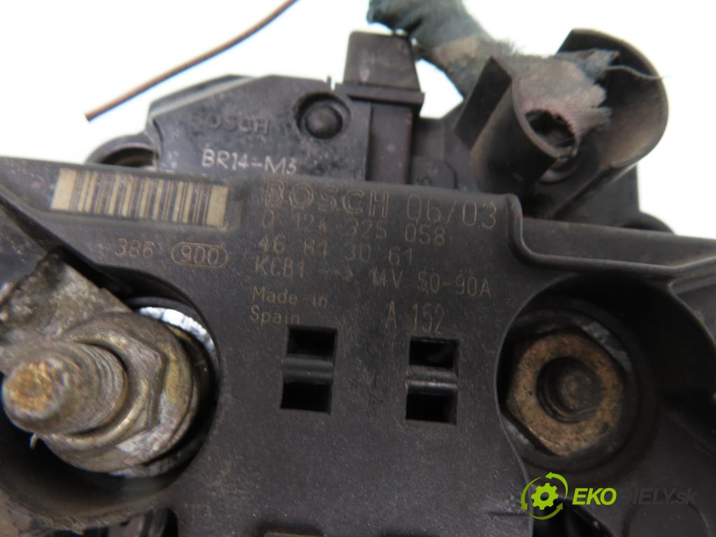 FIAT STILO Multi Wagon (192_) KOMBI 2003 76,00 1.6 16V - 182 B6.000 1596,00 Alternátor 0124325058 ; 46613061 (Alternátory)
