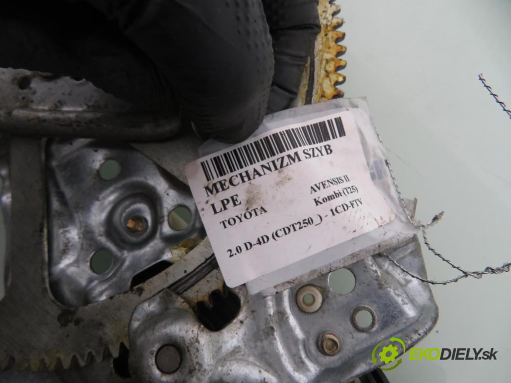 TOYOTA AVENSIS Kombi (_T25_) KOMBI 2003 85,00 2.0 D-4D 116 - 1CD-FTV 1995,00 mechanismus oken 992045100 ; 999060102 ; 102031110
