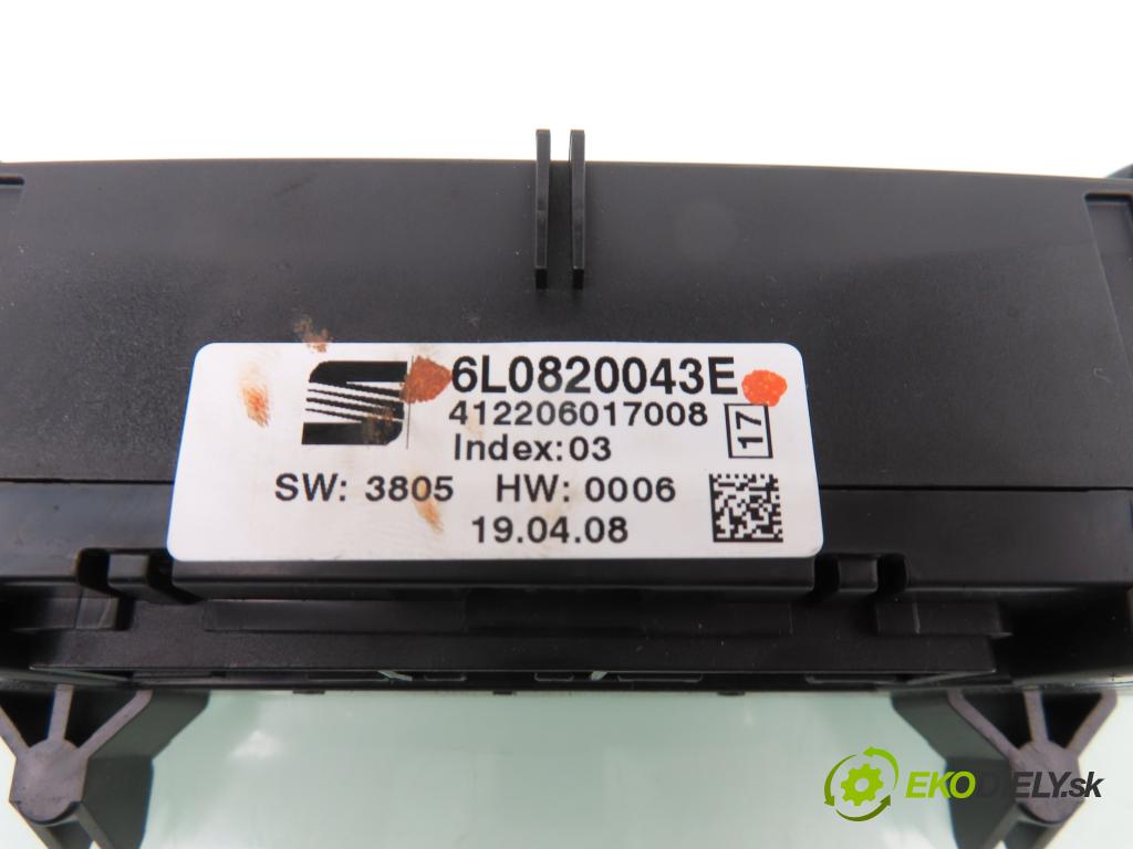 SEAT IBIZA III (6L1) HB 2008 59,00 1.4 TDI - BNV 1422,00 Panel kúrenia KLIMATRONIK 6L0820043E