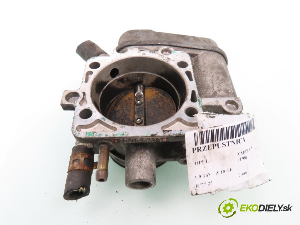 OPEL ZAFIRA A Nadwozie Wielkopojemne (MPV) (T98)  MINIVAN 2000 92,00 1.8 16V 125 - Z 18 XE 1796,00 Škrtiaca klapka 09128518 (Škrtiace klapky)
