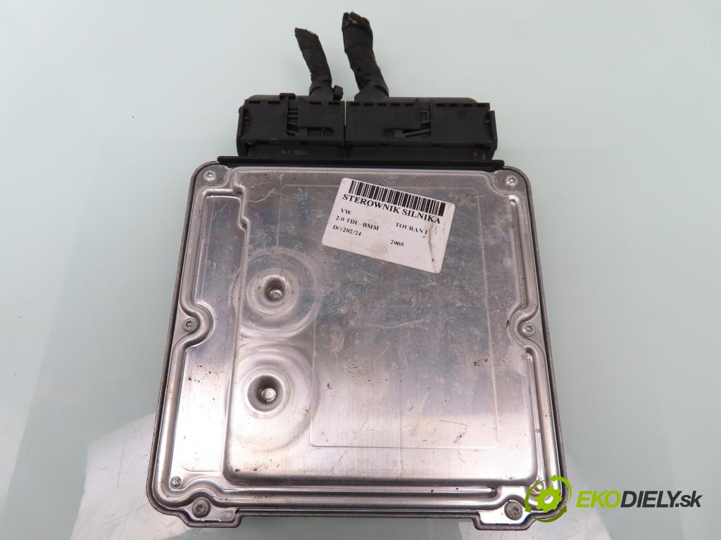 VW TOURAN (1T1, 1T2) MINIVAN 2005 103,00 2.0 TDI - BMM 1968,00 Riadiaca jednotka Motor 03G906016BQ ; 0281011906