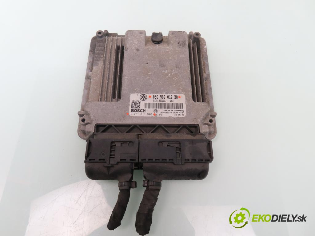 VW TOURAN (1T1, 1T2) MINIVAN 2005 103,00 2.0 TDI - BMM 1968,00 Riadiaca jednotka Motor 03G906016BQ ; 0281011906