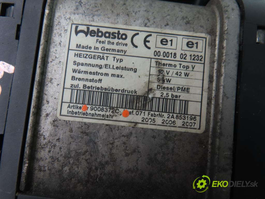 VW TOURAN (1T1, 1T2) MINIVAN 2005 103,00 2.0 TDI - BMM 1968,00 Webasto 1K0815065R ; 9008372C (Webasto)