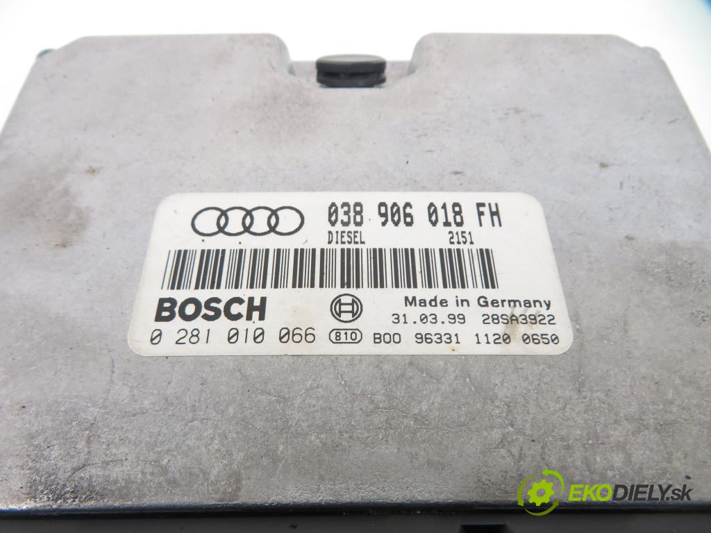 AUDI A6 Avant (4B5, C5) KOMBI 1999 81,00 1.9 TDI - AFN 1896,00 Riadiaca jednotka Motor 038906018FH ; 0281010066