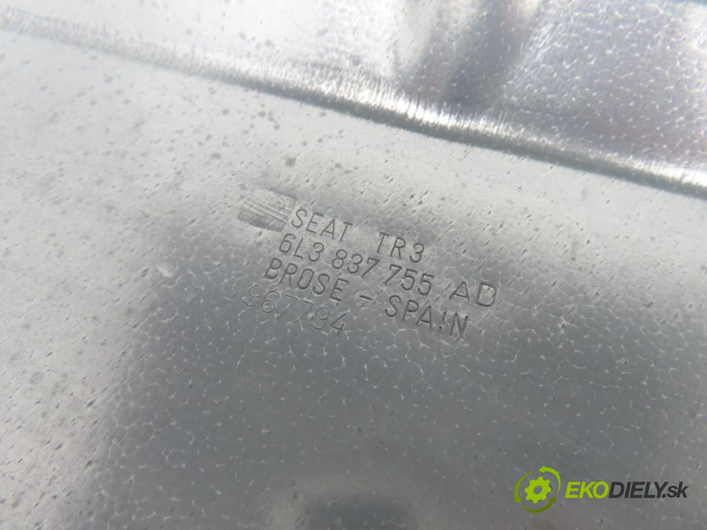 SEAT IBIZA III (6L1) HB 2008 59,00 1.4 TDI - BMS 1422,00 mechanismus oken 6L3837751CH ; 6L2959802 ; 6L3837755AD