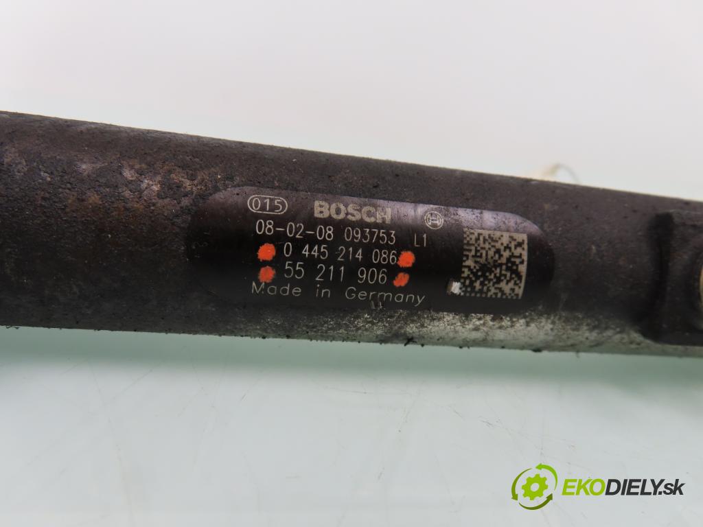 OPEL CORSA D (S07) HB 2009 55,00 1.3 CDTI - Z 13 DTJ 1248,00 Lišta vstrekovacia 0445214086 ; 55211906 ; 0281002507 (Vstrekovacie lišty)