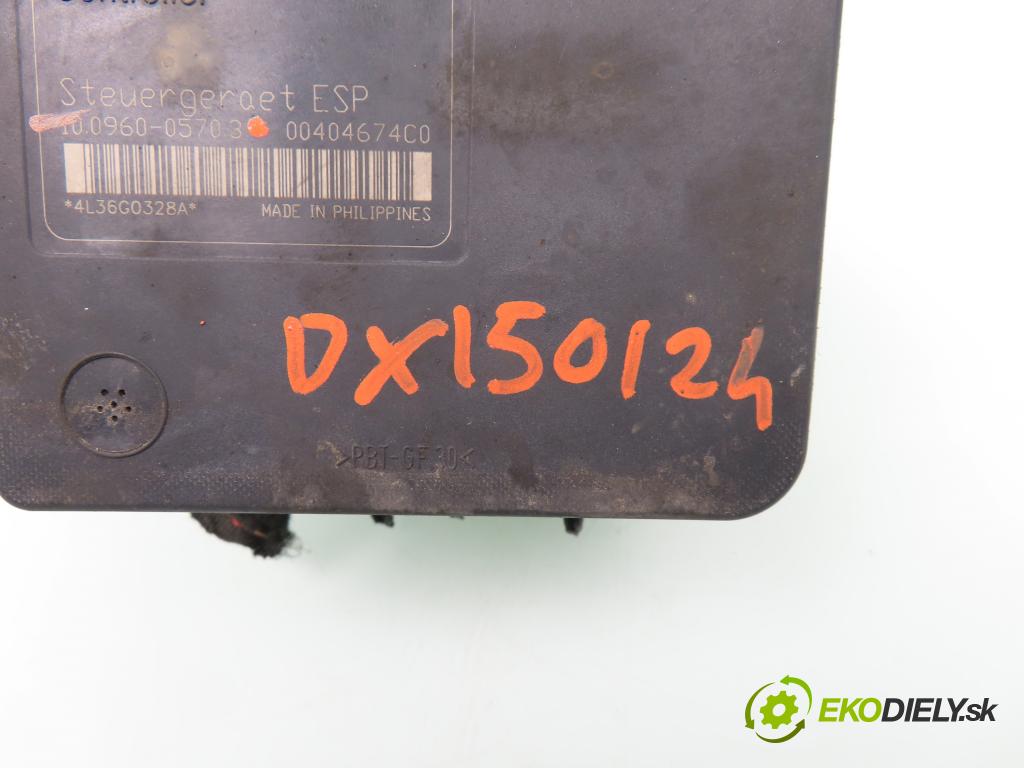 OPEL ZAFIRA B (A05) MINIVAN 2006 69,00 1.6 CNG - Z 16 YNG 1598,00 Pumpa ABS 13244860BJ ; 10096005703 (Pumpy ABS)