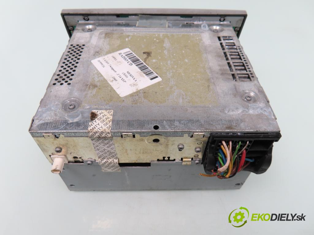OPEL MERIVA A nadwozie wielkoprzestrzenne (MPV) (X03) HB 2005 66,00 1.4 16V Twinport - Z 14 XEP 1364,00 RADIO CD