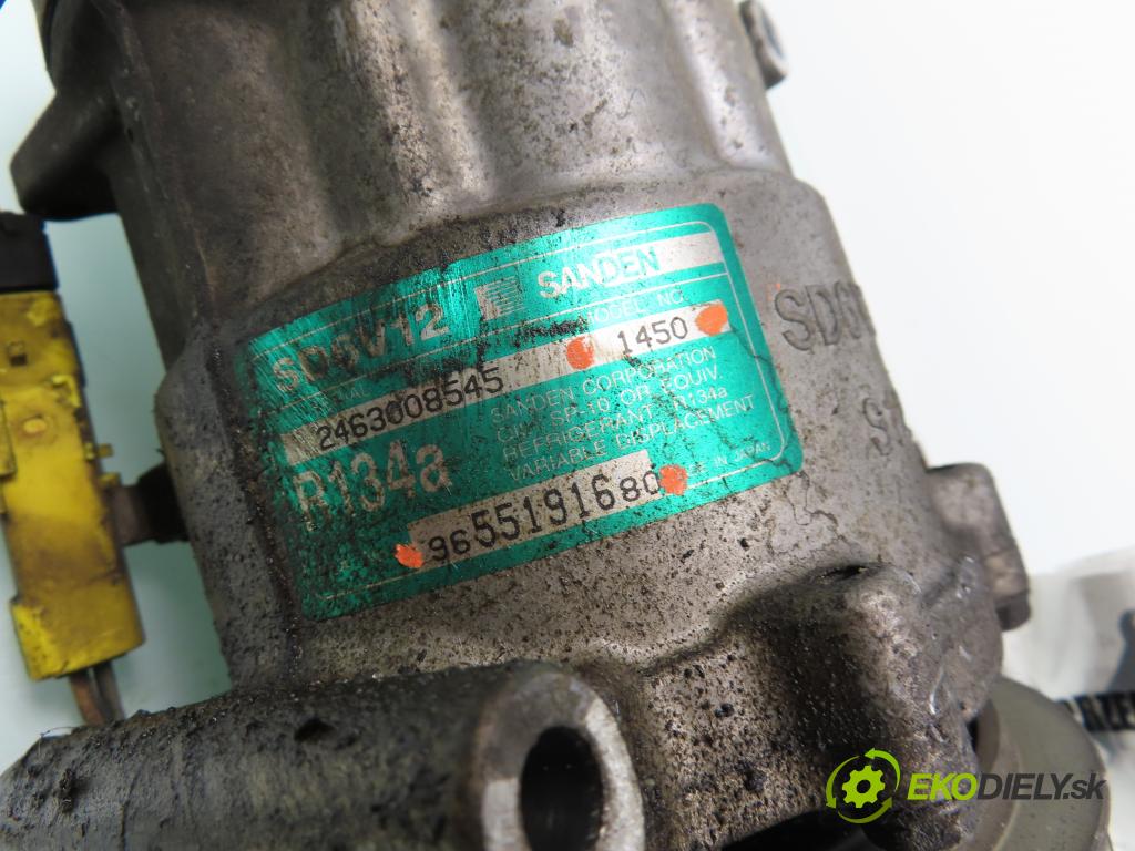 CITROEN C3 I (FC_) HB 2005 80,00 1.6 16V 109 - NFU 1587,00 KOMPRESOR: klimatizácie 1450 ; 9655191680 (Kompresory klimatizácie)