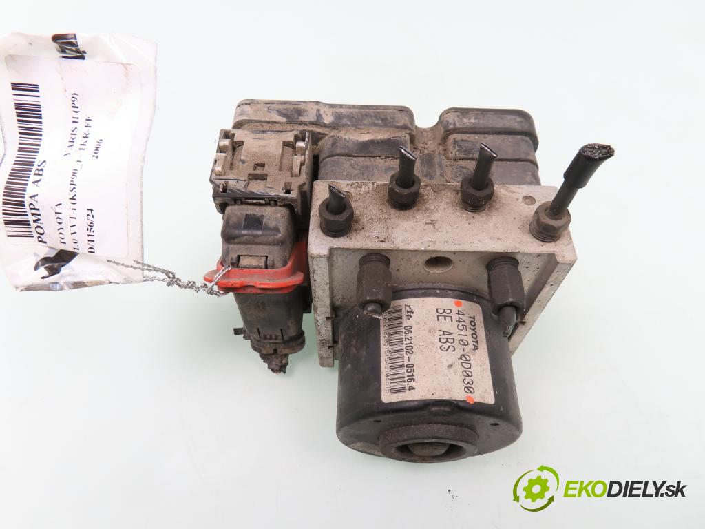 TOYOTA YARIS (_P9_) HB 2006 51,00 1.0 VVT-i (KSP90_) - 1KR-FE 998,00 Pumpa ABS 895410D040 ; 06210907463 ; 445100D030 (Pumpy ABS)