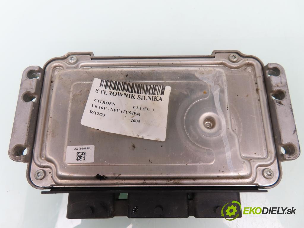 CITROEN C3 I (FC_) HB 2005 80,00 1.6 16V 109 - NFU 1587,00 Riadiaca jednotka Motor 0261208902 ; 9660907380