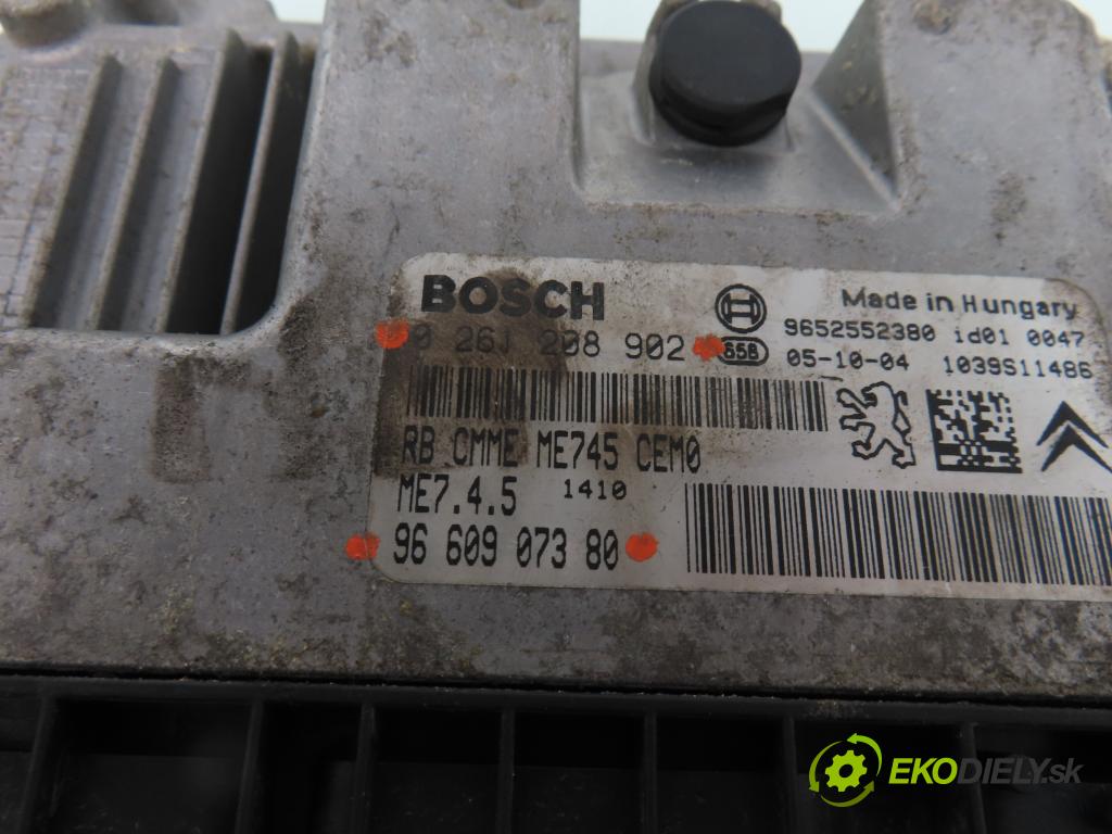 CITROEN C3 I (FC_) HB 2005 80,00 1.6 16V 109 - NFU 1587,00 Riadiaca jednotka Motor 0261208902 ; 9660907380
