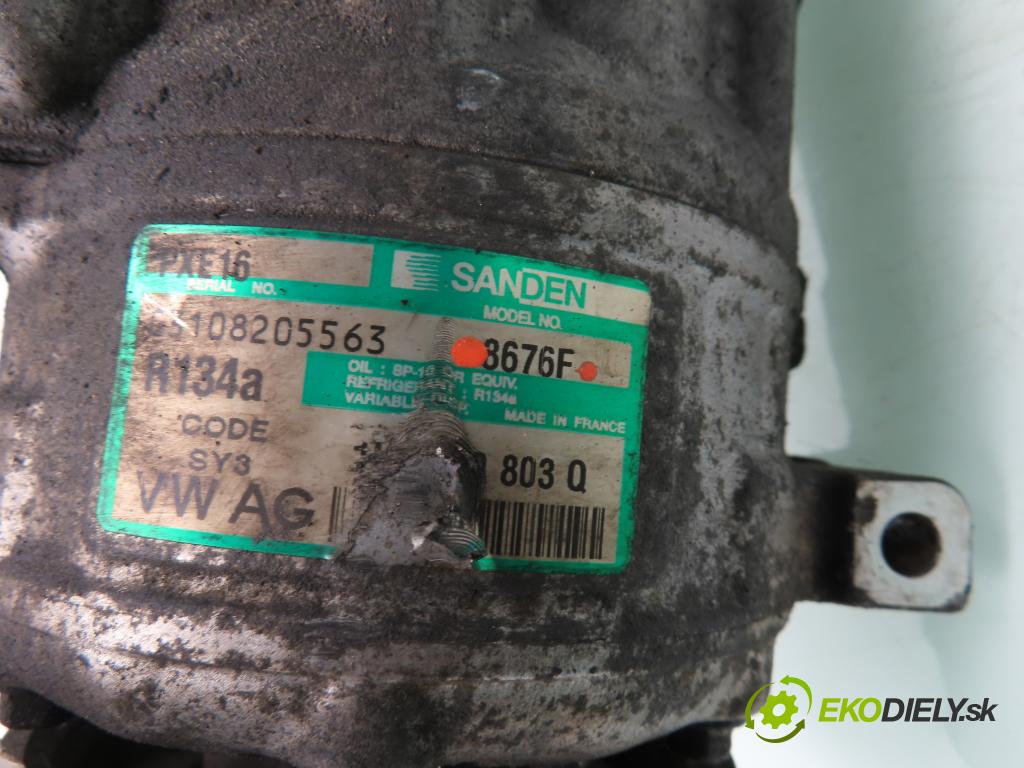 VW TOURAN (1T1, 1T2) MINIVAN 2005 103,00 2.0 TDI - BMM 1968,00 KOMPRESOR: klimatizácie 1K0820803Q ; 8676F (Kompresory klimatizácie)
