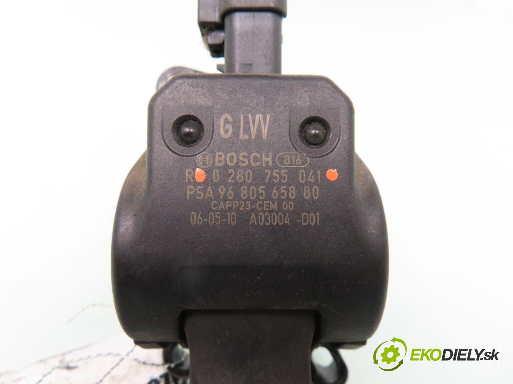 CITROEN C4 I (LC_) HB 2006 66,00 1.6 HDi - 9HX (DV6ATED4) 1560,00 Potenciometer plynu 0280755041 (Pedále)