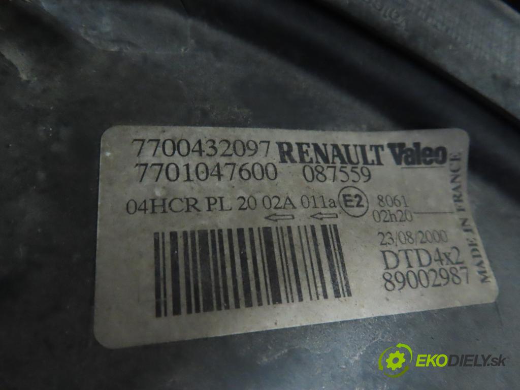 RENAULT SCENIC I (JA0/1_) MINIVAN 2002 75,00 1.9 dCi 102 - F9Q 732 1870,00 světlo PP 7700432097 ; 7701047600