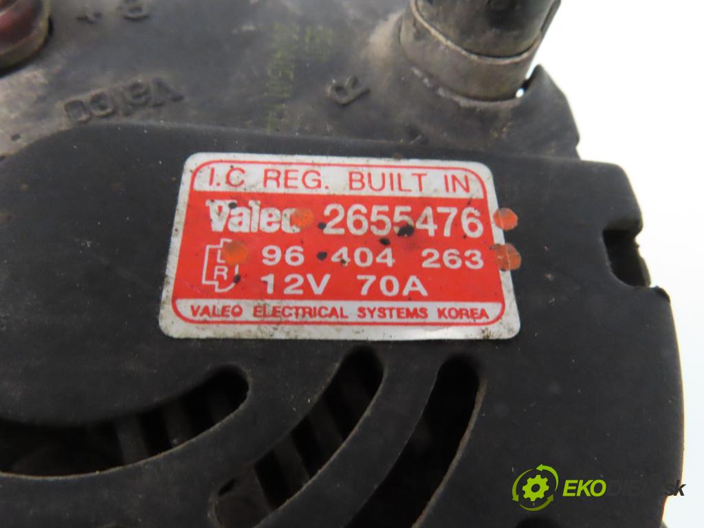 CHEVROLET AVEO / KALOS liftback (T200) HB 2004 53,00 1.2 - F12S3 1150,00 Alternátor 2655476 ; 96404263 (Alternátor)