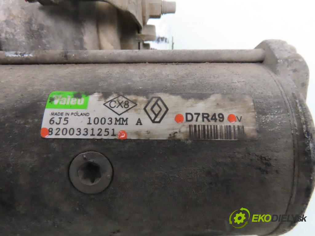 RENAULT SCENIC II (JM0/1_) MINIVAN 2004 88,00 1.9 DCI - F9Q 812 1870,00 startér D7R49 ; 8200331251 (Startér)