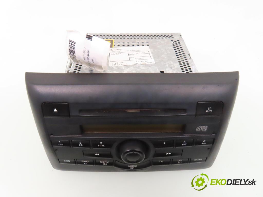 FIAT STILO (192_) HB 2003 76,00 1.6 16V 103 - 182 B6.000 1596,00 RADIO CD 2FCF18C838JA ; 735374218