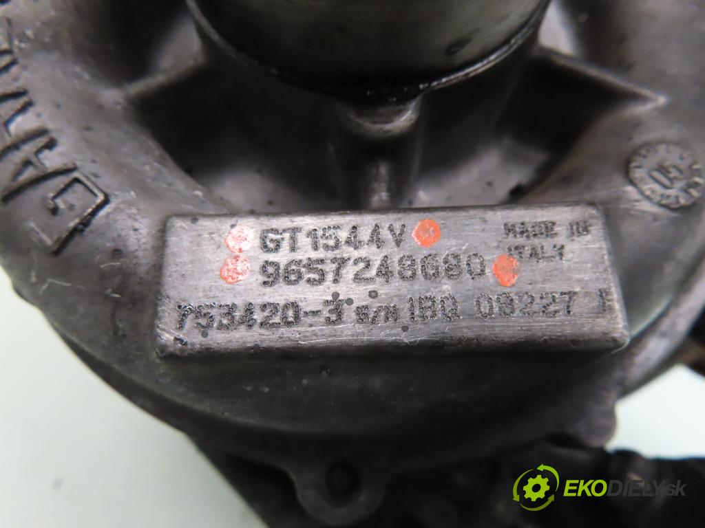 CITROEN C4 I (LC_) HB 2005 80,00 1.6 HDi - 9HY (DV6TED4) 1560,00 RYCHLONABÍJEČKA: 9657248680 ; GT1544V (Turbodúchadla (kompletní))